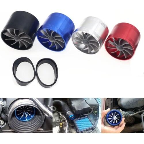 Universal Car Accessories Car Air Filter Supercharger Turbine Turbo Fan Air Filter Intake Gas Fuel Saver Fan Car Supercharger
