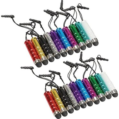 20 Pcs/Set Universal Mini Capacitive Screen Stylus Pen for Apple iPhone iPad Samsung Phone Tablet FKU66