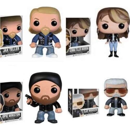 FUNKO TV Sons of Anarchy Opie Winston Jax Teller&Gemma Teller Morrow Vinyl Action Toy Figures Collectible Model Toys for Kid