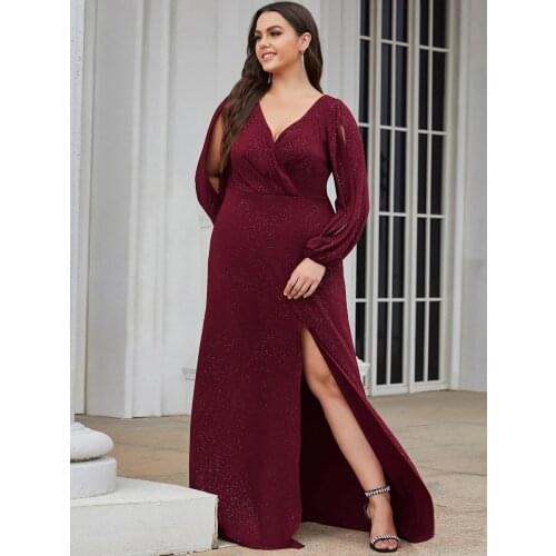 Plus Size Lantern Sleeves Wholesale Mother of the Bride Dresses