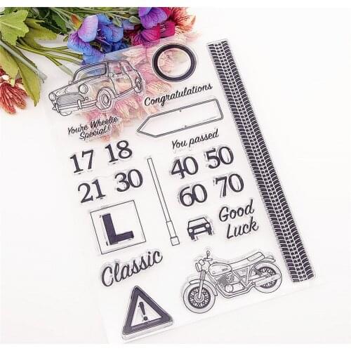 14.5*20.5CM Hot sale Street Transparent Clear Stamps / Silicone Seals Roller Stamp for DIY scrapbooking photo album/Card Making