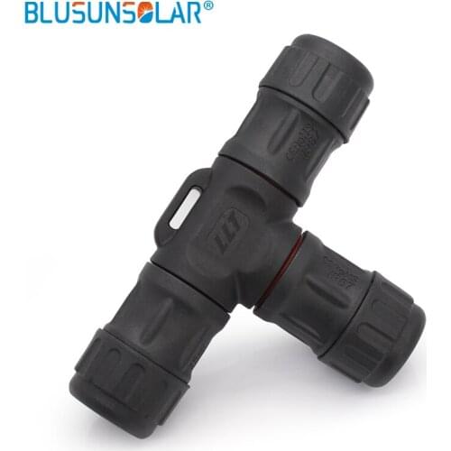 20 pcs IP67 Waterproof T Shape Connector / Straight Shape Outdoor Lighting Connectors