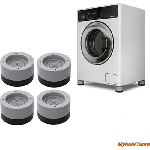 4pcs Anti Vibration Washer Feet Pads Washing Machine Rubber Mat Anti-Vibration Pad Dryer Fridge Universal Fixed Non-Slip Pads