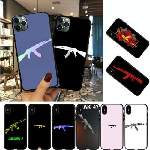 YNDFCNB AK47 Gun Phone Case For iPhone 8 7 6 6S Plus 5 5S SE 2020 12pro max XR X XS MAX 11 case