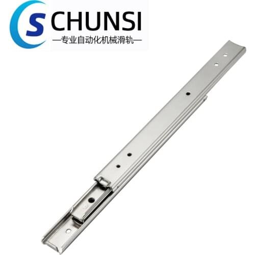 CHUNSI Light-Duty Type For Robots 20mm Wde, Three-Section (Steel) Fully Exhibited Non-Detachable Drawer Slides