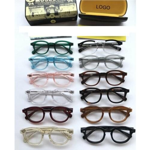 Johnny Depp Glasses Men Optical Glasses Frame Brand Design Acetate Vintage Computer Eyeglasses Women Top quality Z088