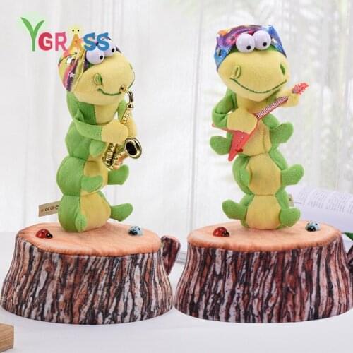 Electronic Plush Toys Dancing Caterpillar Pet Musical Singing Decoration Gift Kids Funny Early Educational Knitted Fabric Toy