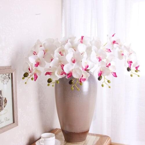 Floace 1pcs Artificial Flowers silk flowers Artificial Moth Orchid Butterfly Orchid new House Home Wedding Festival Decoration