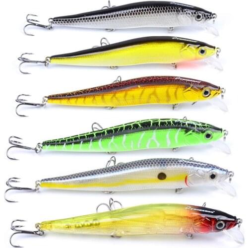 HiUmi 6 pieces of bait 11.94 cm 14.47 g Mino bait 6 colors Crankbait seawater freshwater bait