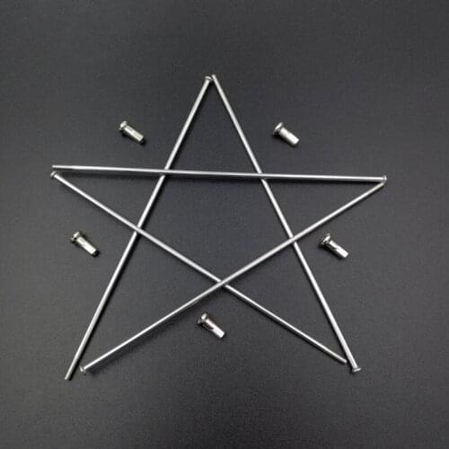 JQORG Spokes Bicycle Straight Pull Electric Bike Spokes 304 Stainless Steel Material Mountain Bike Spokes Equal Diameter Spokes