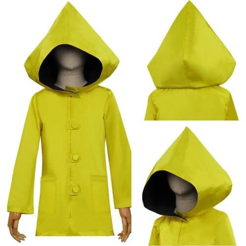 Anime Children Little Nightmares II Six Cosplay Costume Yellow Coat Halloween Carnival Suit