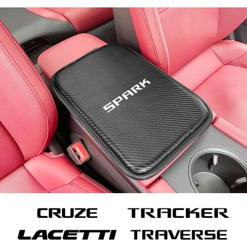 Leather Car Armrest Mat Cover For Chevrolet Cruze Spark Lacetti Trailblazer Orlando Traverse Onix Tracker Auto Accessories