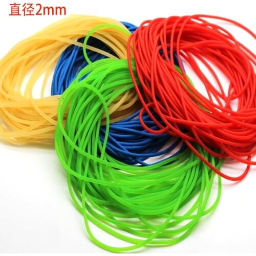 2mm rubber solid elastic rubber line 10m rubber line for fishing traditional level round elastic rope tied line fish