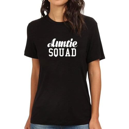 Lyprerazy Womens Auntie Squad Funny Printed T-Shirt