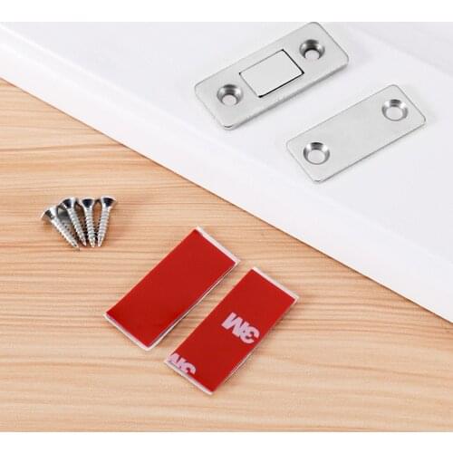 2pcs/Set Magnetic Cabinet Catches Magnet Door Stops Invisible Door Cabinet Suction for Closet Cupboard Furniture Hardware