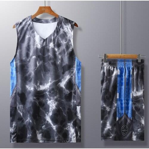 Men Basketball Jersey Uniforms Set Sport Kit Clothing Mens Volleyball Basketball Shirts Jerseys Suit Personalize Custom Printing