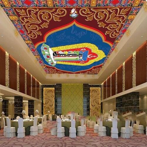 8d Papel Mural 3d Ceiling Murals for Wall paper 3D Wall Photo Murals for Hall Room Background Religion 3d wallpaper Wall Murals