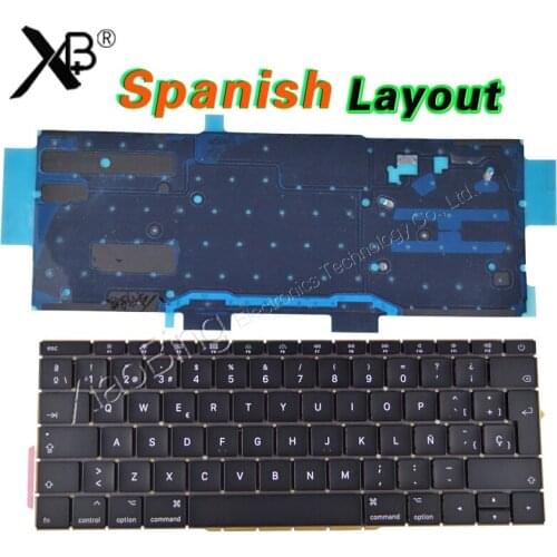 New A1708 Spain Keyboard for Macbook Pro 13.3" Retina A1708 Keyboard Backlight Backlit Spanish Spain SP Late 2016 Mid 2017 Year