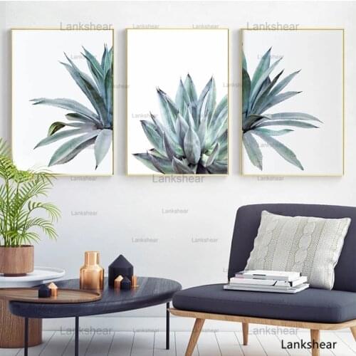 Fresh Cactus Aloe Vera Canvas Art HD Print Succulent Wall Posters Minimalist Painting Pictures for Living Room Home Decor