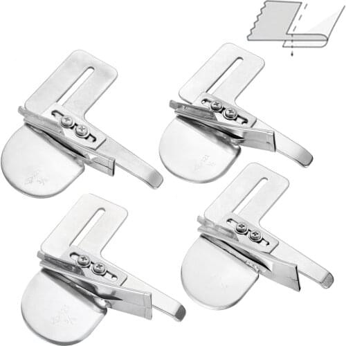 Hicello Industrial Sewing Machine Binding Folder Raw Edge Plain Braid Tape cut Binding Foot fit Single/Brother/ZIGZAG/20U/Juki