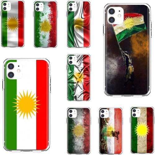 Silicone Skin Case Kurd-Kurdish-kurdistan-flag-Banner For Xiaomi mi Redmi Note 3 4 4X 5 6 7 8 8t 9 9s 9t 10 pro lite