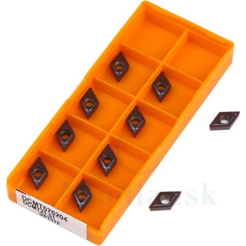 DCMT070204 VP15TF DCMT070204 UE6020 US735 Carbide Inserts CNC Turning Tool Metal Lathe Tool For Processing Stainless Steel,Steel