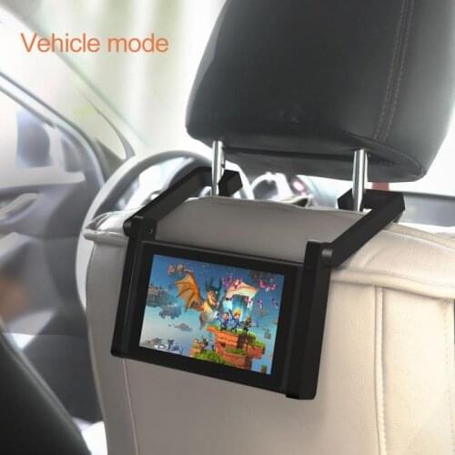 Universal Car Holder For Nintend Switch Console In Car Mount Stand No Magnetic Two In One Car Bracket NS Adjustable Desktop Hold