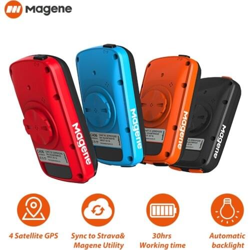 New MAGENE C406 Bicycle Computer Intelligent Wireless GPS Waterproof IPX6 Mountain Bike Monitor Stopwatch Bicycle Data Mapping