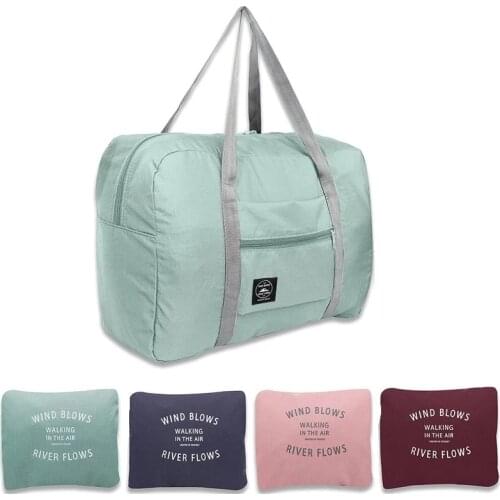 Waterproof Folding Travel Bag Nylon Large Capacity Travel Hand Bags For Men And Women New Fashion Duffle Bag Luggage Storage Bag