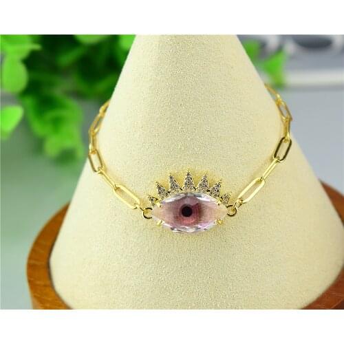 Explosive Demon Eye Crystal Bracelet Turkey Evil Eye Bracelet Factory Outlet
