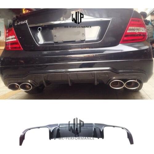W204 AMG Style High Quality Carbon Fiber Rear Bumper Diffuser Lip For Mercedes Benz W204 AMG C63 Car Body KIt 2012-UP
