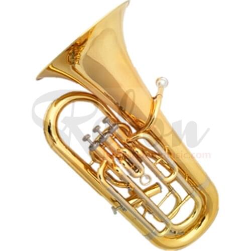 Weifang Rebon Bb Key high quality Electrophoresis Gold Baritone tuba