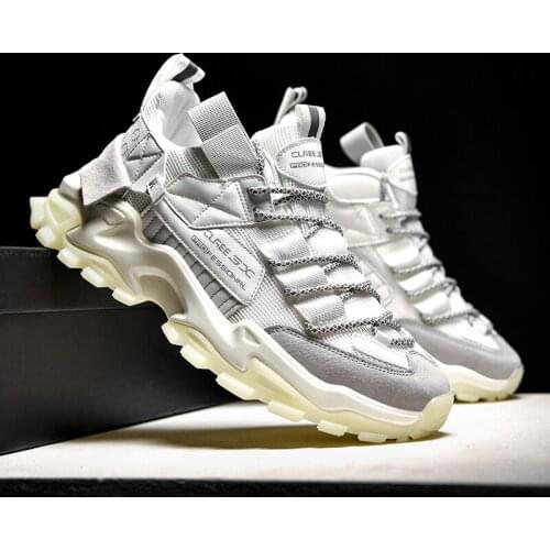 Jelly Multicolor Breathable Mesh Sneakers Novelties 2021 Trend Fashion Clunky Sneaker Mixed Color Light Running Shoe for Men