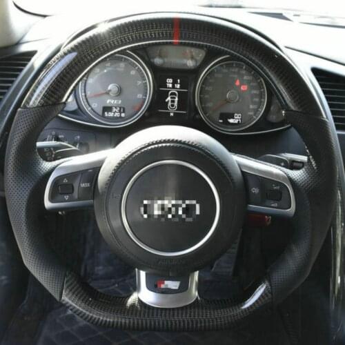 100% Real Carbon Fiber Car Steering Wheel For Audi TT R8