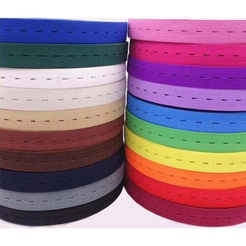 20mm Colorful Adjustable Elastic Band Buttonhole Pants Waist Baby Diaper Maternity Taperubber Bands DIY Sewing Accessories 1m
