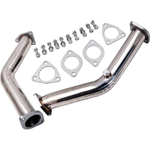 2X Stainless Steel Exhaust Test Tube Pipe Fit for Nissan Infiniti 3.5L FX35 350Z G35