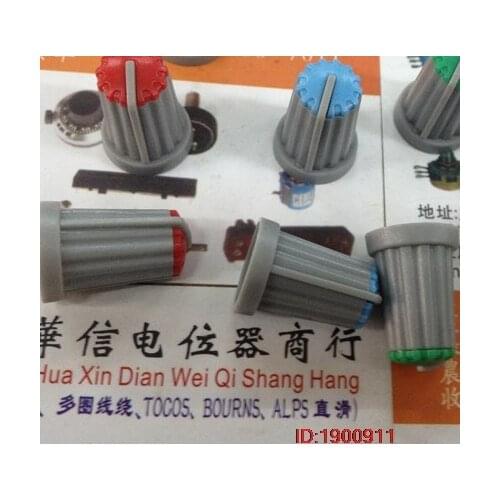 5pcs/lot 180 Degree Indicator Axle potentiometer Knob cap 4 colors [, Red, Green, Blue]