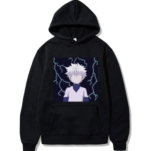 Anime Hunter X Hunter Killua Leorio Kurapika Gon Hisoka Pullover Hoodie Streetswear Hip Hop Top