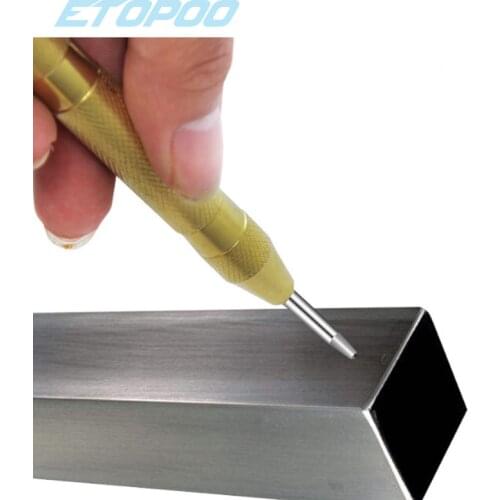 Automatic Centre Punch 5'' Automatic Center Pin Punch Strike Spring Loaded Marking Starting Holes Tool Chisel Steel