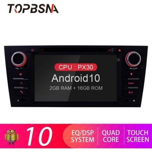 TOPBSNA Android 10 Car DVD player For BMW/3 Series E90/E91/E92/E93 WIFI Multimedia GPS Navigation 1Din Car Radio Stereo Auto RDS