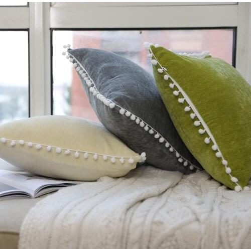 Slow Soul Velvet Cushion Cover Solid Color Decorative Pillowcases for Sofa Car Chair Beige Blue Grey Capa De Almofada BZT-166