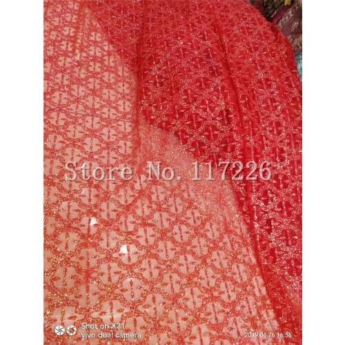 New good looking glued glitter mesh material for evening dress 5 yards special JRB-5.1001 glued glitter lace fabric