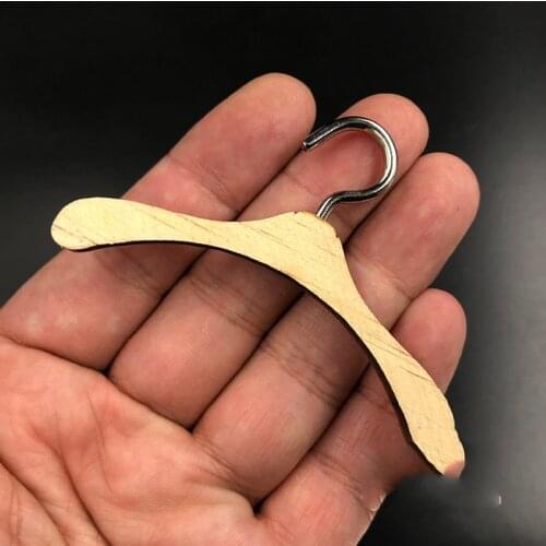 1/6 Scale Wooden Clothes Stand Hanger Clothes Tree Models for 12''Figures Accessories DIY