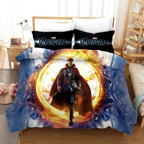 Doctor Strange Bedding Set For Kids Single Size Bedroom Decor Duvet Covers King 3 pcs Home Textile Free Shipping Marvel Hot Sale