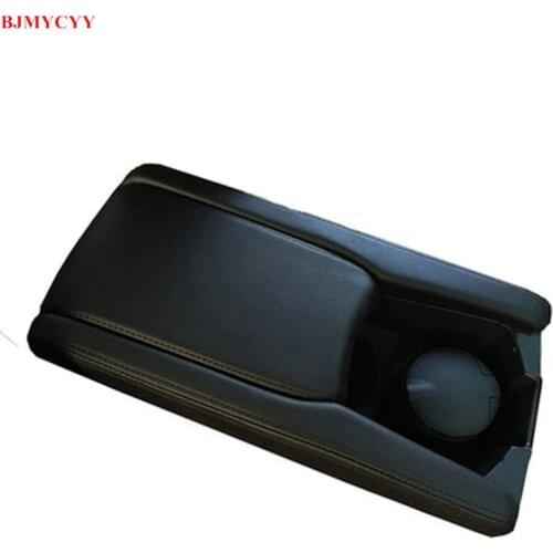 BJMYCYY Leather Car Console Armrest Box Sleeve Cover Pad Center Storage Box Cover Case Mat For Honda Civic 10th 2017 2018