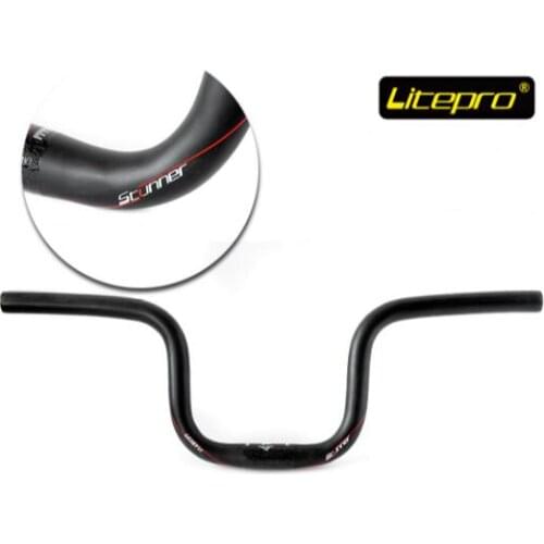 Litepro 25.4x540mm Folding Bike Carbon Handlebar Bike Bicycle Handlebar for Brompton Bike