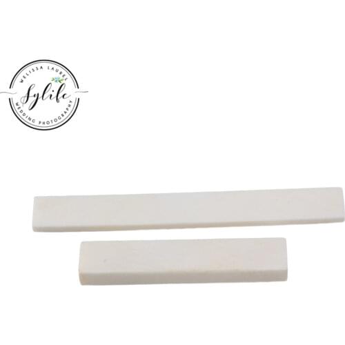 Acoustic Guitar Blank bone nut and saddle Set
