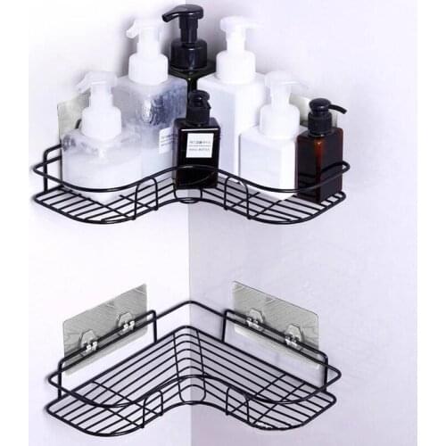 Bathroom Shelf Multi-function Wall Mounted Shampoo Sundries Storage Rack Punch-free Suction Cups Holder Bathroom Accessories
