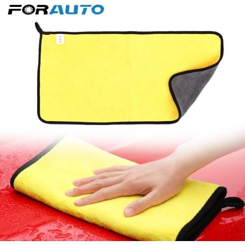 FORAUTO Car Wash Towel Cleaning Drying Cloth Tool Ultra Soft Microfiber Cloth 30*30/60cm Auto Care Detailing For Toyota