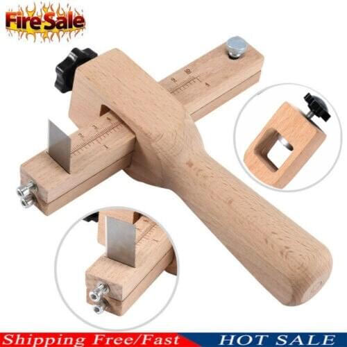 Professional Wood Adjustable Strip and Strap Cutter Craft Tool Leather Hand Cutting Tools DIY Belt Cutting Tools New